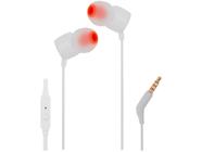 Fone de Ouvido JBL Intra-Auricular com Microfone Branco T110