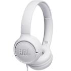 Fone de Ouvido JBL Tune 500 Branco Pure Bass Com Microfone Controle p/ Músicas Ligações Android iOS