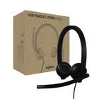 Fone de Ouvido Logitech H570e com Fio e Microfone - USB-C para PC e Mac