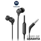 Fone De Ouvido Motorola Earbuds 3-S com Microfone Conexão P2 com fio 1,2 Metros - Preto