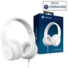 Fone de Ouvido Motorola Moto XT 120, Som HD e Microfone - Branco