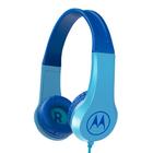 Fone De Ouvido Motorola Squad 200 Kids Isolamento de Ruído e Conexão Dupla P2 - Azul