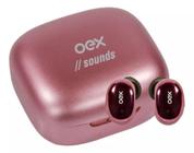 Fone De Ouvido Oex Bluetooth Tws30 Bud Rosa Metalico