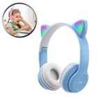 Fone De Ouvido Orelha De Gatinho Bluetooth P2 USB Micro SD Fone Gatinho Sem Fio Infantil Led RGB