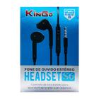 Fone de Ouvido P2 Kingo S6 Com Fio Estéreo Preto