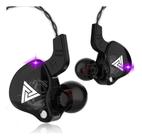 Fone De Ouvido Qkz Ak6 Roxo Dj In Ear C/case