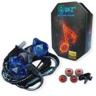 Fone De Ouvido Retorno De Palco Gamer QKZ Subwoofer Azul - TEMTEC