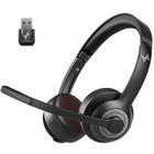Fone de Ouvido Sem Fio JIAMQISHI EH02U Bluetooth 5.2 com Microfone e Cancelamento de Ruído