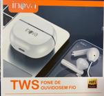 Fone de ouvido sem fio TWS FON-6741 BASIKE INOVA - BRANCO