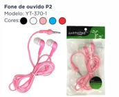 Fone de ouvido sem Microfone Cabo P2 para Celular, Tablet, Notebook, Smartphone