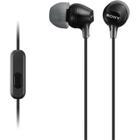 Fone de Ouvido Sony MDR-EX15AP - 3.5MM - com Microfone - Preto