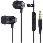 Fone de Ouvido Sound Casual Preto Metalico com Microfone, Atende Celular - Vinik