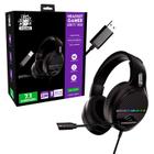 Fone Gamer Headset 7.1 Led Rgb Mic Usb Ajustável Cabo 2 Metros