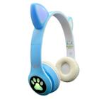 Fone gatinho sem fio altomex B19 cor azul fone sem fio fone fone para crianças cat fone cat ear fone preto fone infantil