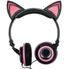 Fone Ouvido Headphone Bluetooth Sem Fio Estéreo Orelha Gato Led Infantil P2  Exbom HF-C240BT Rosa - BEST SALE SHOP