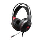 Fone Headset Gamer Estéreo Usb Led Vermelho Microfone - Hoopson