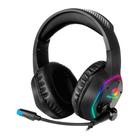 Fone headset gamer fortrek blackfire rainbow 3.5mm preto