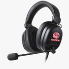 Fone Headset Gamer Usb C/ Microfone F-102 Preto/vermelho Hoopson