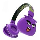 Fone Infantil Design Monstrinho Bluetooth Ou Com Fio Cores