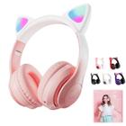 Fone Infantil Gatinho Bluetooth com Luz LED Colorida