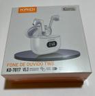 Fone Kaidi KD-7017 TWS Bluetooth V5.3 KD7017 2024 771 776 Branco