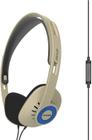 Fones de ouvido on-ear Koss KPH30iRB c/ controle de toque e microfone em linha - Bege