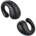 Fones de ouvido Open Ear Clip EUQQ Wireless Bluetooth 5.3 pretos