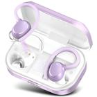 Fones de ouvido sem fio POMUIC 120hrs Playtime HiFi Stereo Purple