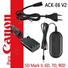 Fonte Ack-e6 V2 Adaptador Ac P/ Canon 70d 80d 5d Mark Iv 5ds R 60D 60Da Alimentação Live Streaming