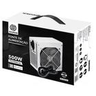 Fonte Atx Hoopson Gamer 500Wts Cooler 12Cm Branca Fnt-500W-Bc