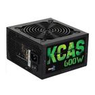 Fonte ATX KCAS 600W 80 Plus Bronze PFC Ativo - Aerocool