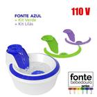 Fonte Bebedouro Colors Cães Gatos 2L Petlon Azul, Verde e Lilás 110V
