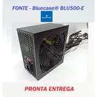 Fonte BLUECASE 500W Real Reais 8 Pinos Bivolt Conector 4+4 pin 12v ATX PCI-E (6 pinos) PC Computador Gabinete 110v 220v