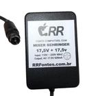 Fonte carregador 17,5V para mesa de som MXUL-5 Behringer modelos Q1202USB - RRFontes