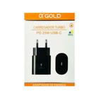 Fonte Carregador Celular A'Gold Turbo USB C 25W CA37-4