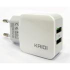 Fonte Carregador Super Rápido Parede 2.4a 2 Usb Kaidi KD301