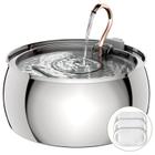 Fonte de água Cat Tomxcute 4,0 L com torneira de cobre Gooseneck