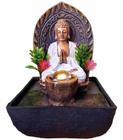 Fonte De Água Com Iluminação Buda Namastê Bivolt - Althea Arte Decor