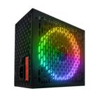 Fonte de Alimentação PC Atx 750w Rainbow Rgb Bivolt PFC Ativo 80 Plus BRX RB750W