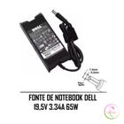 Fonte de Notebook DELL 19,5V 3,34 65W 7,4mm 5,0mm