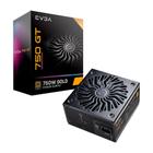 Fonte EVGA Super NOVA 750 GT, 750W, 80 Plus Gold, Full Modular, Auto Eco Mode com FDB Fan, Power ON Self Tester incluso - 220-GT-0750-Y1