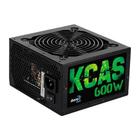 Fonte Gamer ATX Aerocool KCAS 600W 80 Plus Full Range APFC