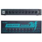 Fonte para 10 Pedais M-Vave Isolated Power com Usb