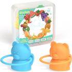 Food Pouch Topper Giichen Soft Sip Food Grade Silicone, Pacote com 2