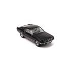 Ford Mustang GT Fastback 1967 Preto-Branco em Escala 1:43 - Modelo de Metal Fundido de Alta Qualidade.