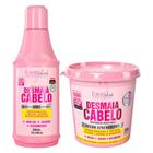 Forever Liss Kit Desmaia Cabelo Shampoo 300ml, Máscara Ultra Hidratante 350g, Leave-In 5 Em 1 140g