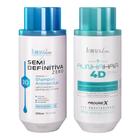 Forever Liss Kit Semi Definitivo Shampoo Anti Resíduo 3D 300ml AlinhaHair 4D Realinhamento Capilar 300ml