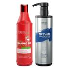 Forever Shampoo de Morango 500ml + Wess Cond. Repair 500ml