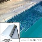 Forma 3d borda de piscina peito de pombo 49x25cm em abs 2mm in275