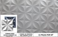 Forma 3d Gesso Floral Pétala 29x29cm Molde para Gesso Ou Cimento 3d 601